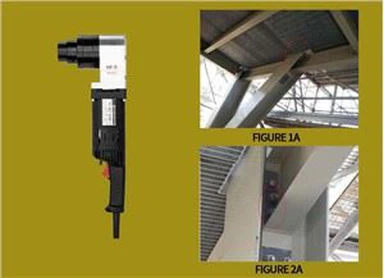 Kampinis šlyties veržliarakčio elektrinis įrankis